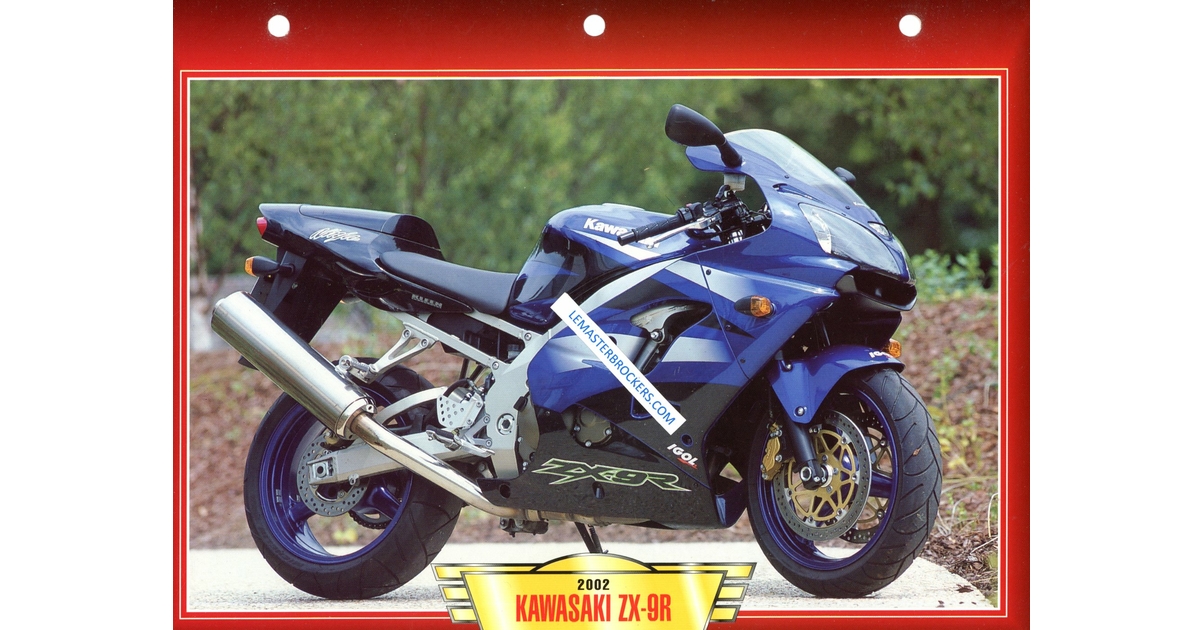 KAWASAKI ZX-9R ZX9R 2002 - FICHES MOTO/FICHES MOTO KAWASAKI